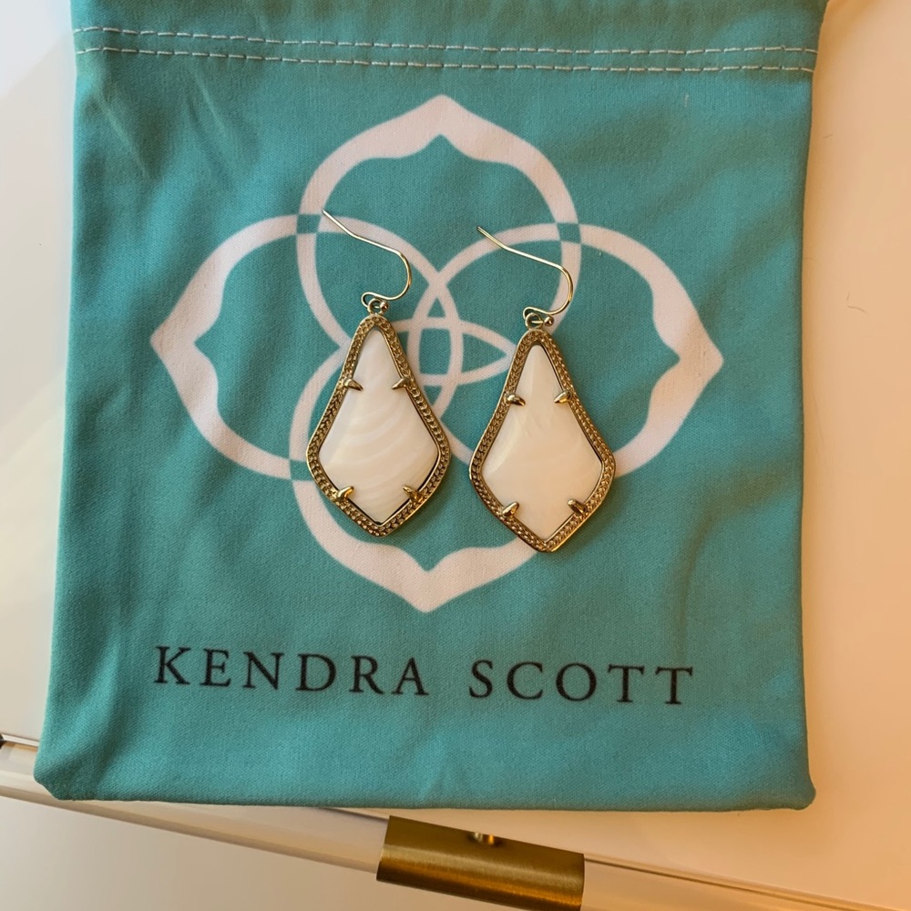 Kendra Scott White Earrings